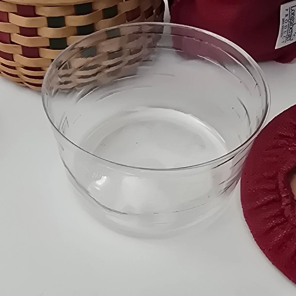 Longaberger Tree Trimmings Melody Basket Full Set Protector Liner Lid 2003